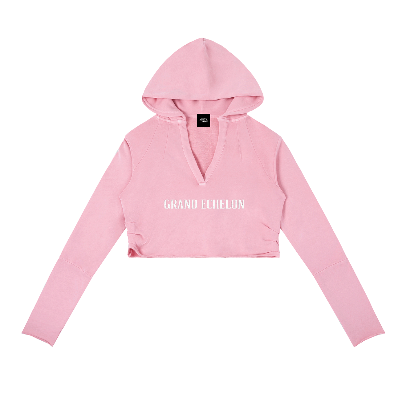 Super Boo Teddy Vintage Washed Raw Edge Hoodie